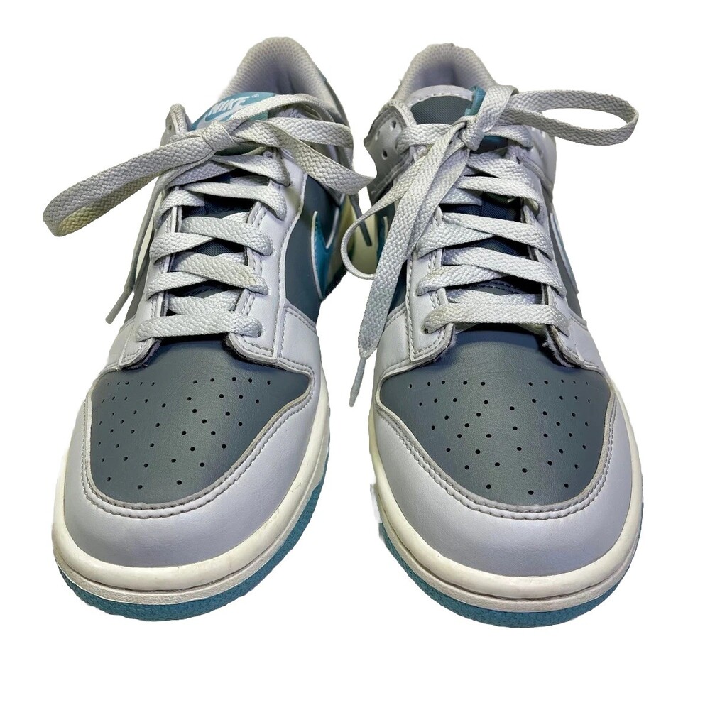Nike Dunk Low Retro Proton Dust Denim Turquoise Smoke Grey Youth 7Y Sneakers